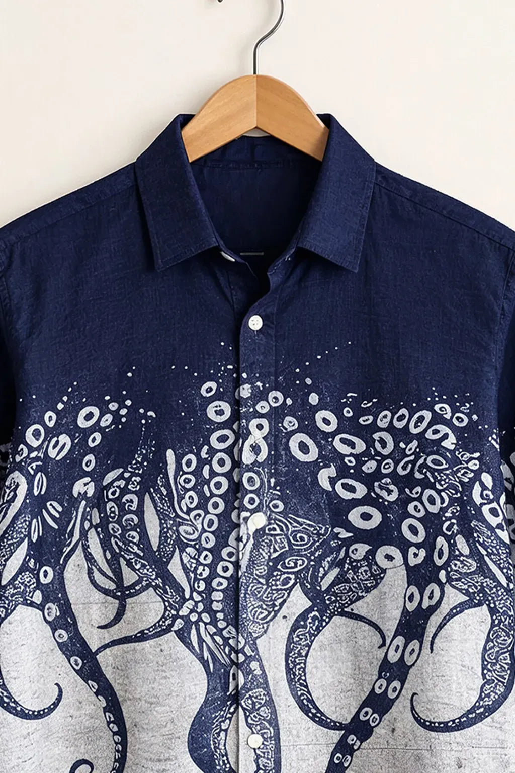 Spretix Men's Premium Octopus Tentacle Graphic Casual Full Sleeve Shirt