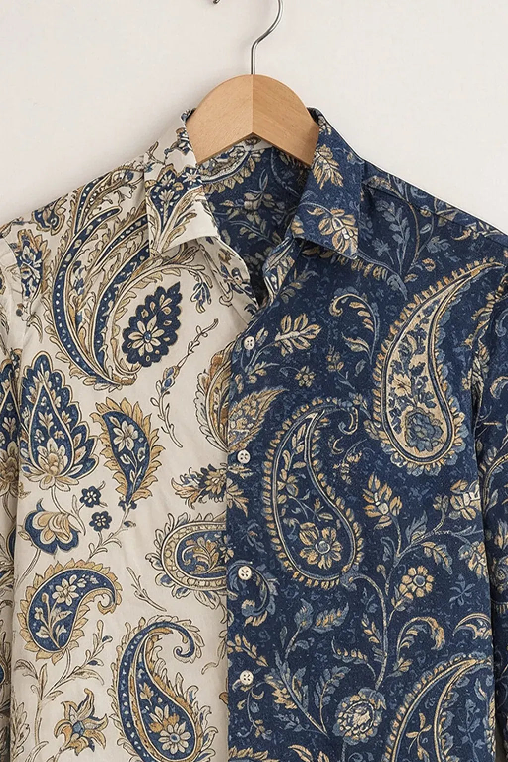 Spretix Men's Premium Reversible Paisley Print Casual Full Sleeve Shirt